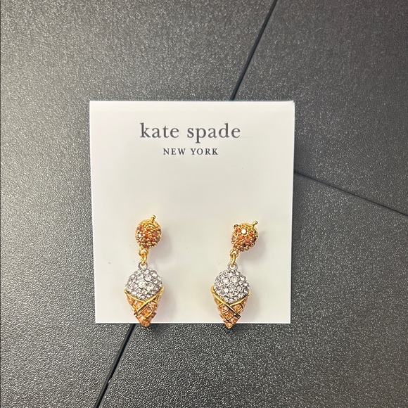 kate spade Jewelry - Kate Spade Gold and Silver Ice Cream Cone Earrings